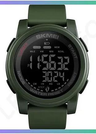Часы skmei 1469agbk military-black водонепроницаемые электронные спортивные для мужчин с будильником и sku_aber_1080-0811