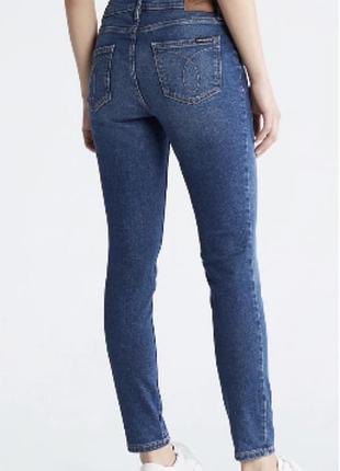 Джинси mid rise skinny calvin klein jeans, 31/30