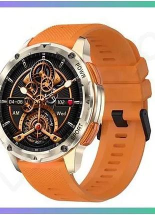 Розумний годинник modfit base t2 gold-orange для чоловіків з моніторингом серцевого ритму і сповіщення sku_aber_1077-0270