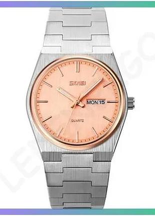 Ч men's watch skmei 9288sirgrg кварцевые водонепроницаемые 30м с минеральным стеклом и календарем sku_aber_1080-1939
