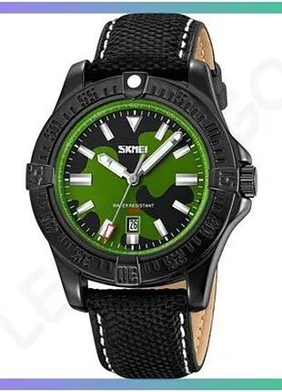 Чоловічі годинники skmei 9339cmgn camo green кварцові з календарем і підсвіткою для активного відпочин sku_aber_1080-2468