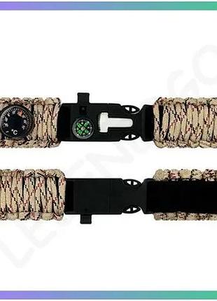 Паракордовый ремень patriot desert camo 17мм 25,5см для мужчин женщин унисекс стильный аксессуар sku_aber_1051-0599