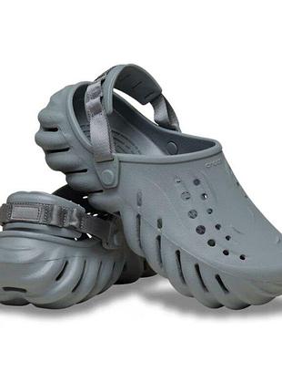 Crocs сабо echo clog grey