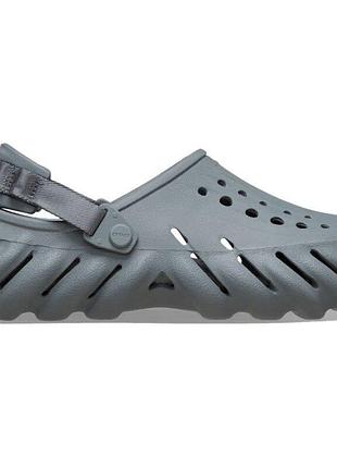 Crocs сабо echo clog grey 3