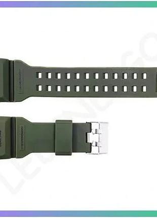 Ремень для часов skmei army green 26,5 см каучук унисекс серебристая пряжка sku_aber_1051-0561