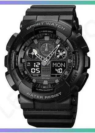 Спортивные часы skmei 1832 black водонепроницаемые с будильником и секундомером для мужчин sku_aber_1080-0764