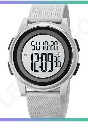 Часы skmei 1895 gray электронные мужские спортивные с будильником и подсветкой 40 мм sku_aber_1080-0772