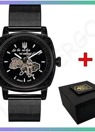 Наручные часы awarder 021 all black mesh механические мужские водонепроницаемые 42 мм стильный аксессу sku_aber_1202-0138