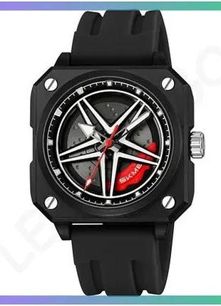 Спортивні годинники skmei 2362bk black кварцові чоловічі водонепроникні 30м з силіконовим ремінцем sku_aber_1080-2802