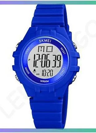 Годинник skmei 1716bu blue водонепроникний 50м електронний з будильником та секундоміром для хлопців і sku_aber_1080-2145