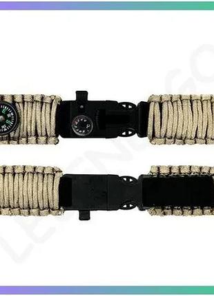 Паракордовый ремень patriot khaki new 25,5 см для мужчин женщин детей унисекс черный с хаки sku_aber_1051-0635