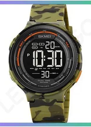 Спортивні годинники skmei 1841cmgn камуфляжні електронні з будильником і секундоміром для чоловіків sku_aber_1080-2222