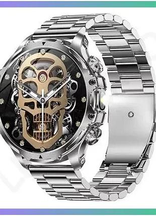 Годинник modfit tactic blaze silver steel електронний чоловічий з пульсометром будильником та водозахи sku_aber_1077-0347