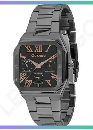 Ч men's watch guardo 012726-4 m кварцевые нержавеющая сталь черные классические часы для мужчин sku_aber_1160-0109