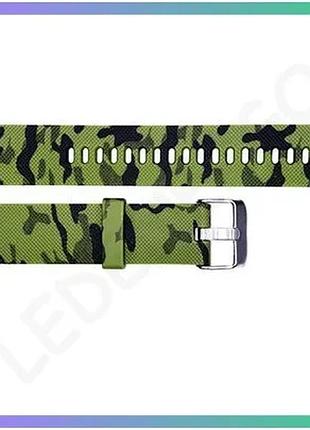Ремень для часов skmei 1893 camo green каучуковый универсальный 20мм для мужчин женщин детей sku_aber_1051-0551