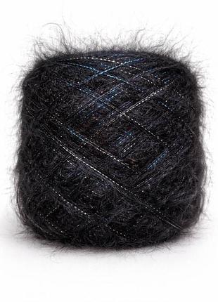 Пушистая и нежная полушерстяная пряжа с блеском, стоимость указана по мотоку весом 100 г