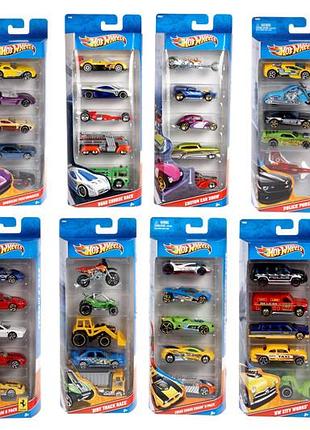 Набор металлических машин 1806 5 шт hot wheels
