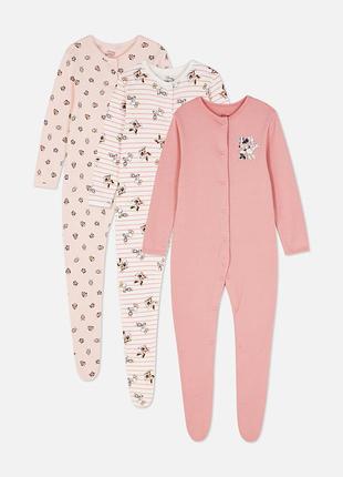 Хлопковые человечки primark 9-12мис, 80см