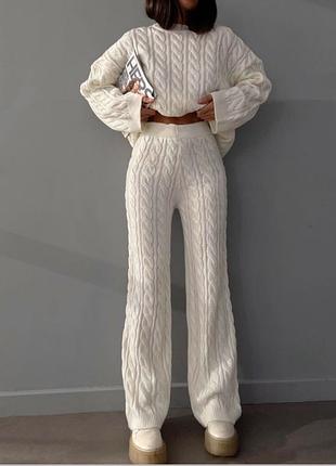 Костюм вʼязанний zara