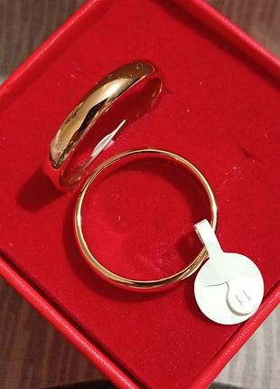 Обруч xuping 18k. медицинское золото 4мм. все размеры