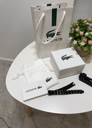 Браслет lacoste/браслет лакост/браслет чоловічий/браслет лакост чорний