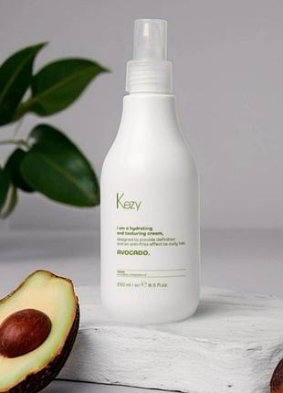 Зволожуючий та текстуруючий крем для локонів kezy avocado hydra & curly cream