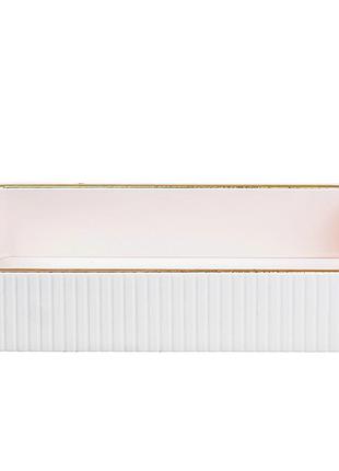 Салфетница на стол из эко-кожи 25 х 15.5 х 5 см белый hp9900w