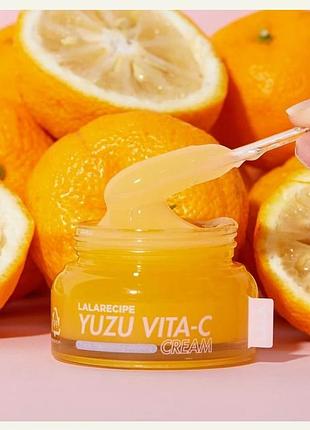 Lalarecipe вітамінний крем з ніацинамідом 5% та екстрактом юдзу, 50 мл - lalarecipe yuzu vita c cream