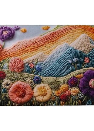 Коврик диаметический с 3d эффектом sunset meadow 58*38 см универсальный hp-42-33