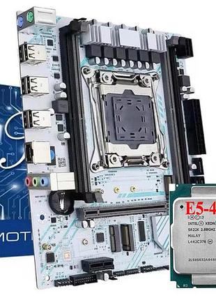 Материнская плата soyo x99 d4-gs lga 2011-3 + процессор 4620v3 (10 ягод/20 пот), частота до 2.6 ghz.
