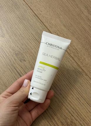 О christina sea herbal apple beauty mask об'ємом 60 мл