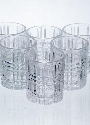 Набор рюмок для крепких напитков crystal shots 6 штук по 75 мл hp-17-35