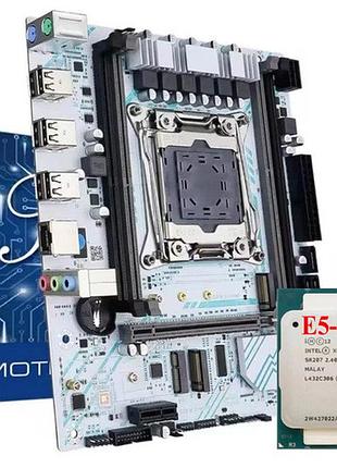 Материнская плата soyo x99 d4-gs lga 2011-3 + процессор 2620v3 (6 яд/ 12пот), частота до 3.2 ghz.