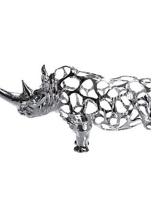 Декоративная фигурка rhinoceros 23x6x10 см металлическая hp-7-23