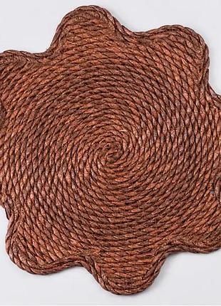 Серветка сервірувальна на стіл ø38 (см) під тарілки і столові прибори коричневий hp-35-1br
