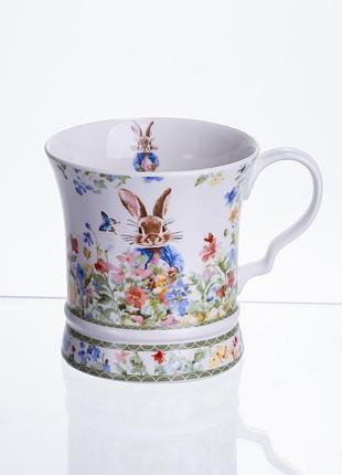 Чашка порцелянова garden rabbits 300 мл в подарунковій упаковці hp-7323-2