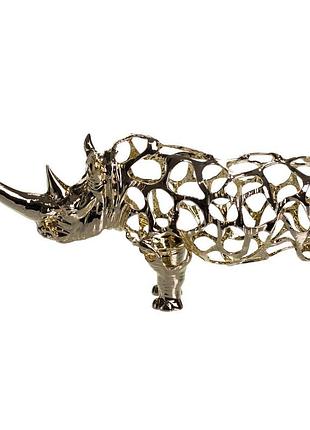Декоративная фигурка rhinoceros 23х6х10 см металлическая hp-7-22