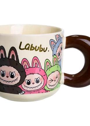 Чашка порцелянова labubu 400 (мл) подарункова yiwu fm-21c