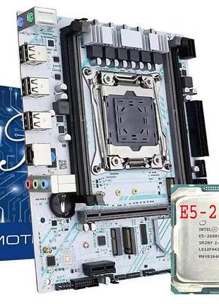Материнська плата soyo x99 d4-gs lga 2011-3 + процесор 2680v4 (14 ядер / 28 потоків), частота до 3.3 ghz.