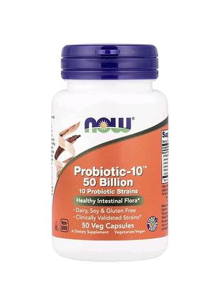 Probiotic-10, комплекс пробіотиків  50 млрд, 50 капсул
