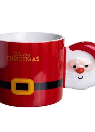 Чашка порцелянова новорічна merry christmas 400 мл червона yiwu fm-cs-51r