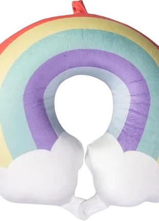 Подушка для шеи rainbow u-образная, розовый hp-56-13p