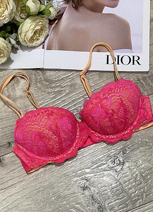 Розово-персиковый бюстгальтер, лиф, бра victoria’s secret, р.70a-70b