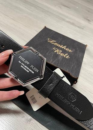 Ремень мужской кожаный philipp plein