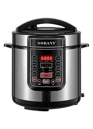 Мультиварка электрическая sokany с чашей на 7 л и антипригарным покрытием sk-07053