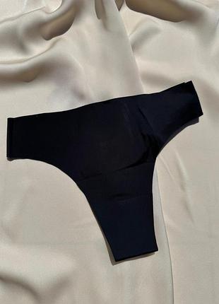 Черные бесшовные трусики-бразилианы intimissimi из микрофибры
