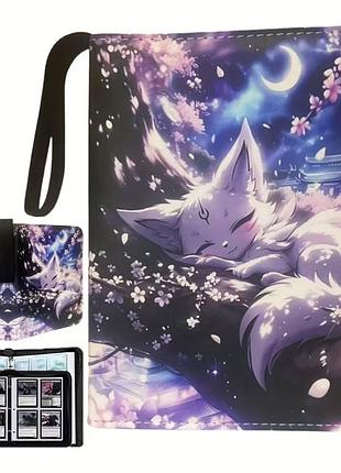 Альбом для карточек покемон pokemon 400 ячеек жесткая обложка на молнии, кольцевое удобное крепление страниц