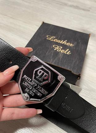 Ремень мужской кожаный philipp plein