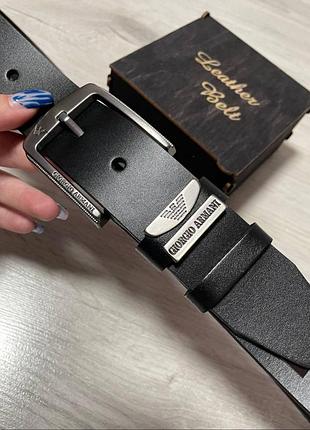 Ремень мужской кожаный armani