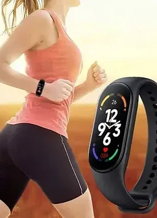 Фитнес браслет smart band m7, фитнес трекер, черный